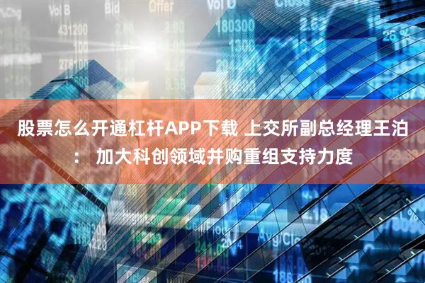 股票怎么开通杠杆APP下载 上交所副总经理王泊： 加大科创领域并购重组支持力度