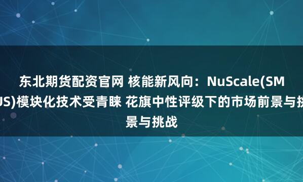东北期货配资官网 核能新风向：NuScale(SMR.US)模块化技术受青睐 花旗中性评级下的市场前景与挑战
