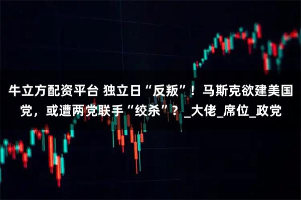 牛立方配资平台 独立日“反叛”！马斯克欲建美国党，或遭两党联手“绞杀”？_大佬_席位_政党