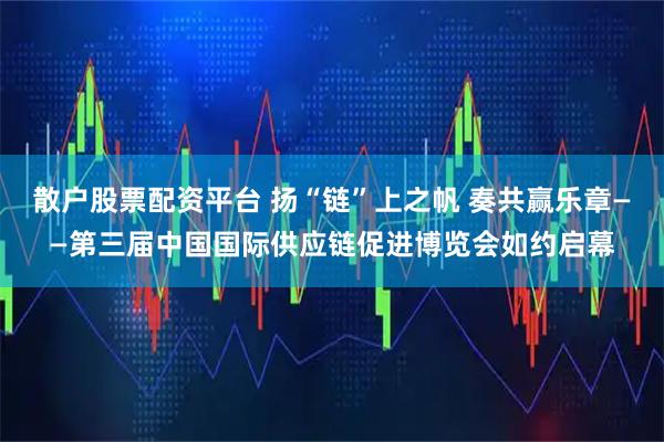 散户股票配资平台 扬“链”上之帆 奏共赢乐章——第三届中国国际供应链促进博览会如约启幕