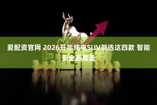 爱配资官网 2026开年纯电SUV就选这四款 智能安全都覆盖